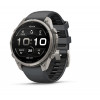 Garmin Fenix 9 Pro išmanusis laikrodis, 47 mm, titaninis korpusas, grafito ir juodos spalvos silikoninis dirželis