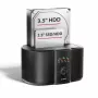 Axagon ADSA-SC dokinė stotis 2,5/3,5 colio SATA diskams, USB-C 5 Gbps, su klonavimo funkcija