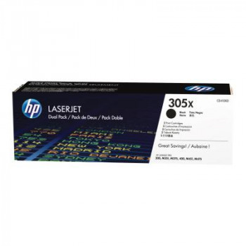 HP 305X CE410XD juoda tonerio kasetė (2 vnt.)
