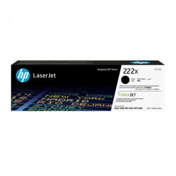 HP 222X W2220X originali didelės talpos „LaserJet“ tonerio kasetė, juodos spalvos