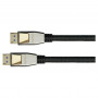 Good Connections Python DP20-PY010 DisplayPort 2.0 laidas su nailoniniu apipynimu, juodos spalvos, 1 m