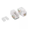 LogiLink NK4006 RJ45 keystone modulis, Cat.5e UTP, 90° įspaudžiama jungtis, baltas