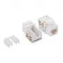LogiLink NK4006 RJ45 keystone modulis, Cat.5e UTP, 90° įspaudžiama jungtis, baltas