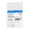 LogiLink NK4006 RJ45 keystone modulis, Cat.5e UTP, 90° įspaudžiama jungtis, baltas