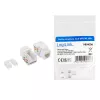 LogiLink NK4006 RJ45 keystone modulis, Cat.5e UTP, 90° įspaudžiama jungtis, baltas