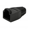 LogiLink MP0064 RJ45 kištukų apsauginiai gaubteliai 6,5 mm, juodi, CAT6A (50 vnt.)