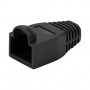 LogiLink MP0064 RJ45 kištukų apsauginiai gaubteliai 6,5 mm, juodi, CAT6A (50 vnt.)