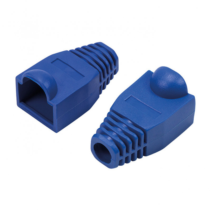 LogiLink MP0066 RJ45 kištukų apsauginiai gaubteliai 6,5 mm, mėlyni (50 vnt.)