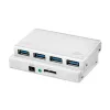 LogiLink UA0421 USB 3.0 šakotuvas su 4 lizdais ir maitinimo adapteriu