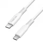 LogiLink CU0241 USB 2.0 Type-C laidas, USB-C kištukas – micro USB kištukas, 480 Mbps, 12 W, baltas, 0,5 m