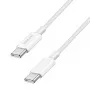 LogiLink CU0339 USB 2.0 Type-C kabelis, C/M į C/M, 480 Mbps, 60 W, nailoninis, baltas, 0,15 m