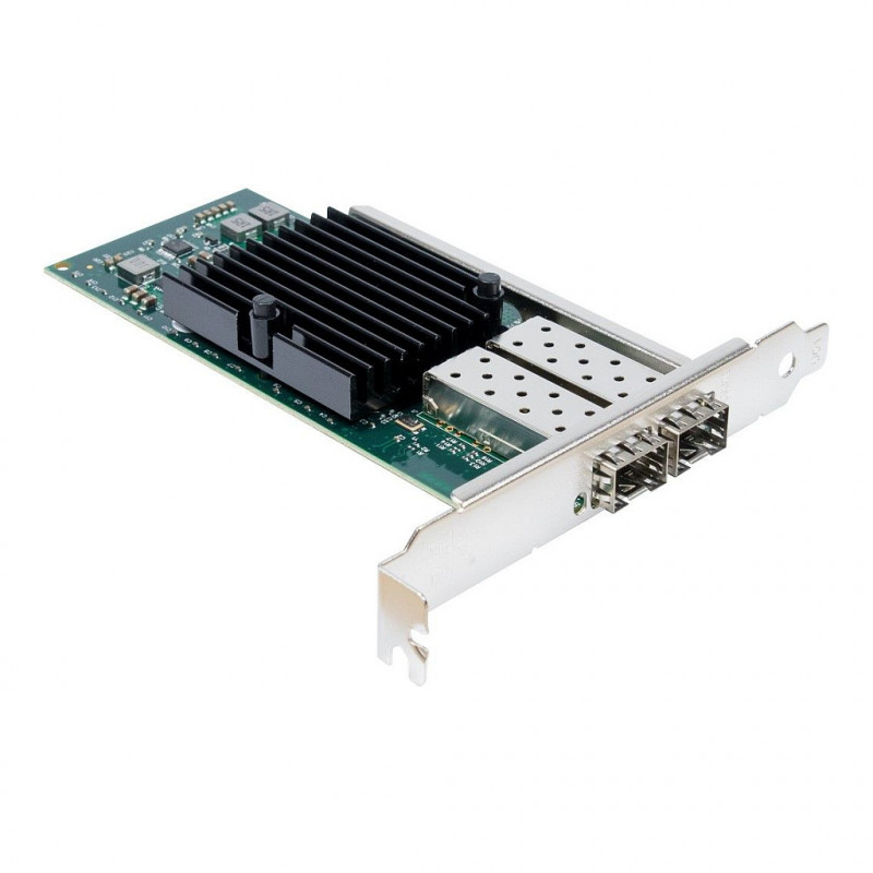 Inter-Tech ST-723 tinklo plokštė, PCIe x8, 2 × SFP+, 10 Gbit/s
