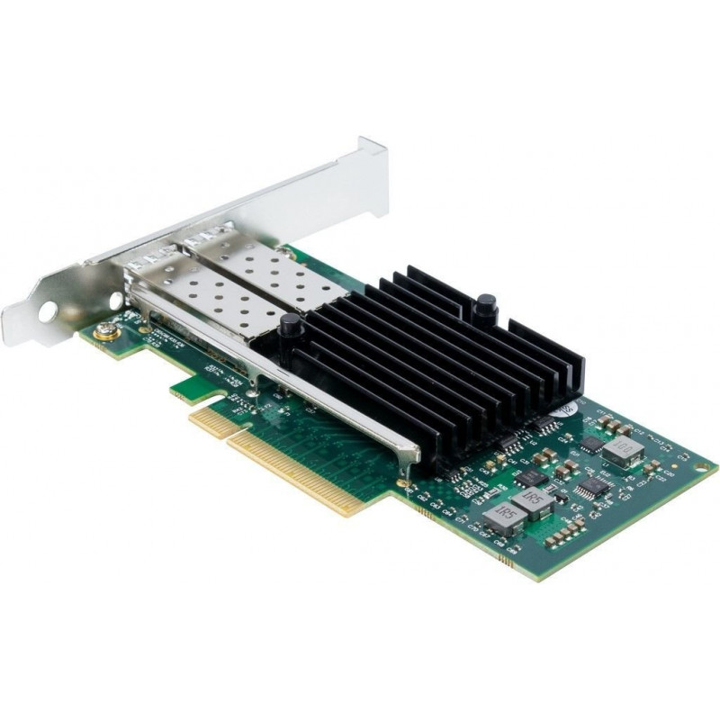Inter-Tech ST-723 tinklo plokštė, PCIe x8, 2 × SFP+, 10 Gbit/s