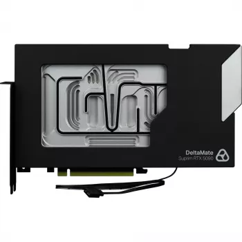 Thermal Grizzly DeltaMate GPU vandens blokas Suprim 5090 plokštei, juodas/sidabrinis