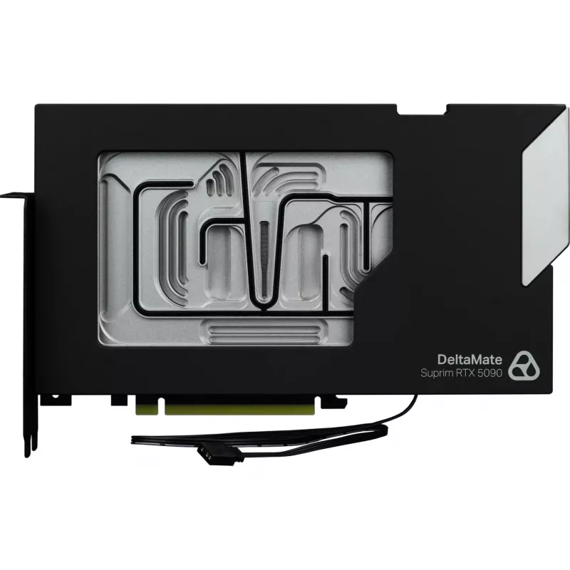 Thermal Grizzly DeltaMate GPU vandens blokas Suprim 5090 plokštei, juodas/sidabrinis