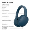 Sony WH-CH730N Bluetooth ausinės su mikrofonu, apimančios ausis, mėlynos spalvos