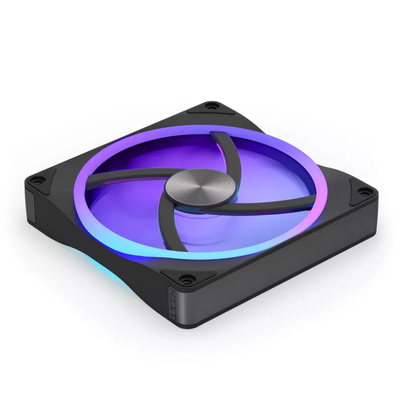 NZXT F140U Ultra RGB kompiuterio korpuso ventiliatorius, 140 mm, juodas, RF-E14US-BA