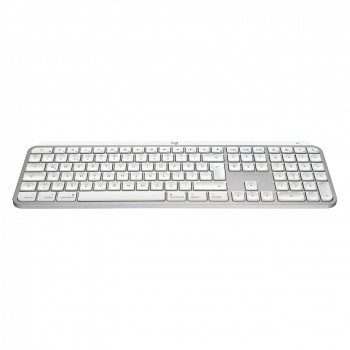 Logitech Master Series MX Keys S for Mac 920-011628 klaviatūra Mac kompiuteriams, šveicariškas klavišų išdėstymas (CH), šviesiai pilkos spalvos