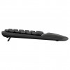 Logitech Wave Keys 920-012289 ergonomiška belaidė klaviatūra, 2,4 GHz / Bluetooth, šveicariškas klavišų išdėstymas (CH), grafitinė