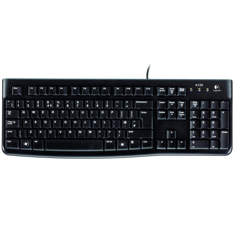 Logitech K120 920-002487 USB klaviatūra su estų kalbos išdėstymu