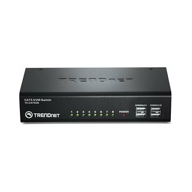 TRENDnet TK-CAT508 KVM perjungiklis, 8 KVM prievadų