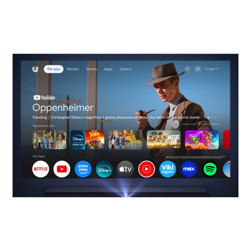 Anker Nebula X1 Pro (D21513F1) 4K UHD (3840 x 2160) projektorius, 3500 ANSI liumenų, su Wi-Fi, juodos spalvos