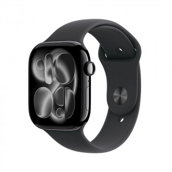 Apple Watch Series 11 5G išmanusis laikrodis su 46 mm aliuminio korpusu, M/L, juodas, MFC44QL/A