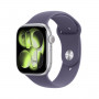 Apple Watch Series 11 MFCR4QL/A 5G išmanusis laikrodis su 46 mm aliuminio korpusu, GPS + Cellular, sidabrinės spalvos, M/L