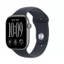 Išmanusis laikrodis Apple Watch Series 12 GPS 46 mm – kosminės pilkos spalvos aliuminio korpusas, tamsiai mėlynas Sport dirželis S/M