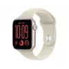 Apple Watch SE 3 išmanusis laikrodis su GPS + Cellular, 44 mm, žvaigždžių šviesos spalvos aliuminio korpusas, smėlio spalvos sportinė apyrankė S/M
