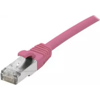 Exertis Connect Cat 6A S/FTP (PiMF) tinklo kabelis, rožinės spalvos, 0,5 m