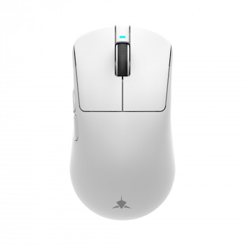 White Shark BORS-W WGM-5021 itin lengva belaidė žaidimų pelė, 12000 DPI, juoda