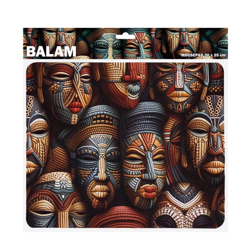 Sbox BALAM M MP-04 kilimėlis pelei, 300x250 mm, juodas su piešiniu
