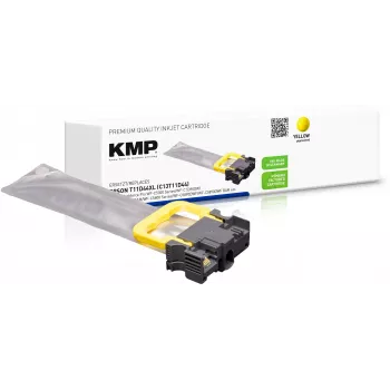 KMP rašalo kasetė vietoj Epson T11D4 XL, suderinama, geltonos spalvos, 1664,4009