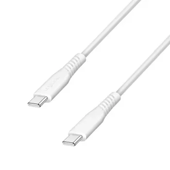 LogiLink CU0263 USB 2.0 laidas USB-C – USB-C, 480 Mbps, 60 W, baltas, 1,5 m