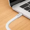 LogiLink CU0445 USB 2.0 plokščias laidas USB-C – USB-C, pintas, 480 Mbps, 60 W, baltas, 1 m