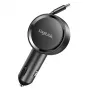 LogiLink PA0400 automobilinis USB-C įkroviklis, 1 lizdas, PD 3.0, 30 W, įtraukiamas laidas, 0,8 m