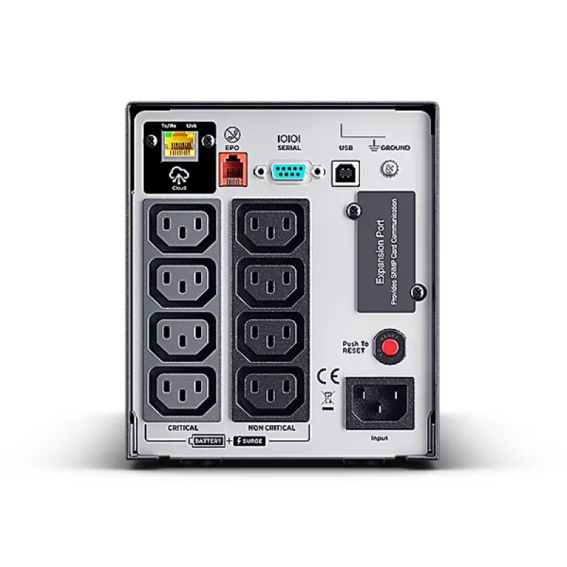 CyberPower PR750ELCD3C linijinis interaktyvusis UPS 750VA/750W, statomas stačiai (tower)