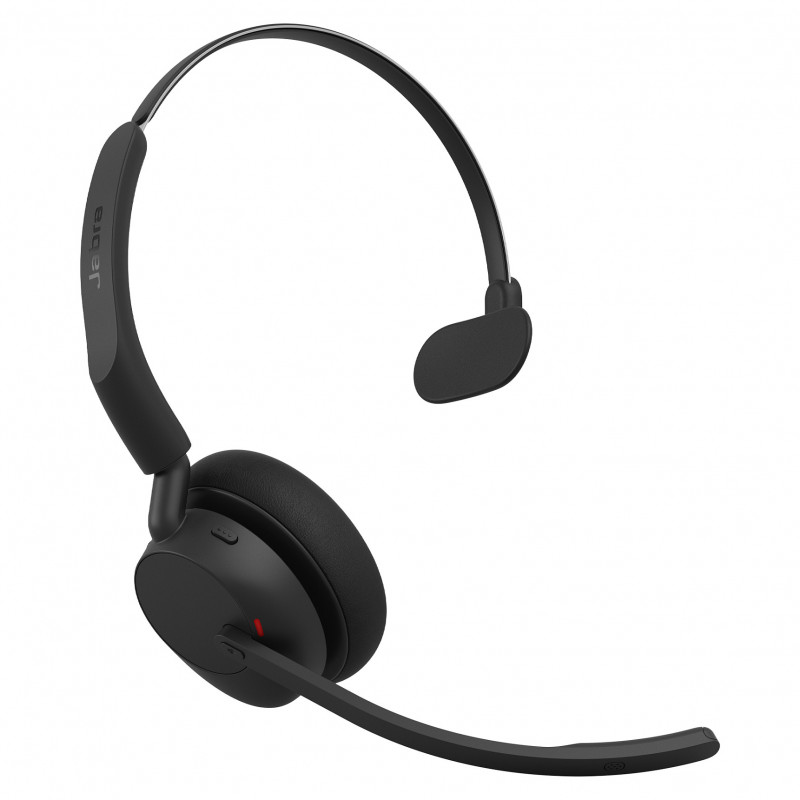 Jabra Evolve3 45 Mono UC ausinės su LINK 390c ir įkrovimo stovu, juodos