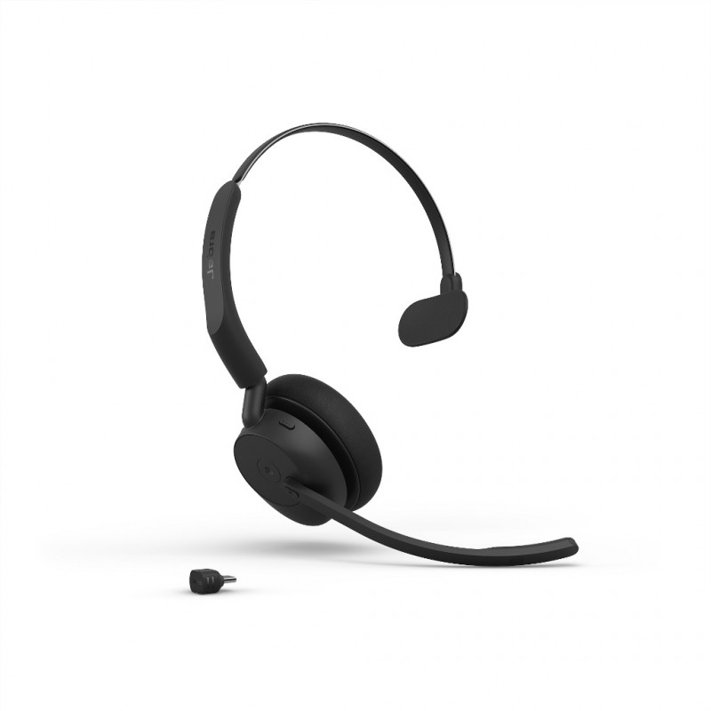 Jabra Evolve3 45 MS Mono Bluetooth ausinės su mikrofonu, komplektas su Link 390c, juodos