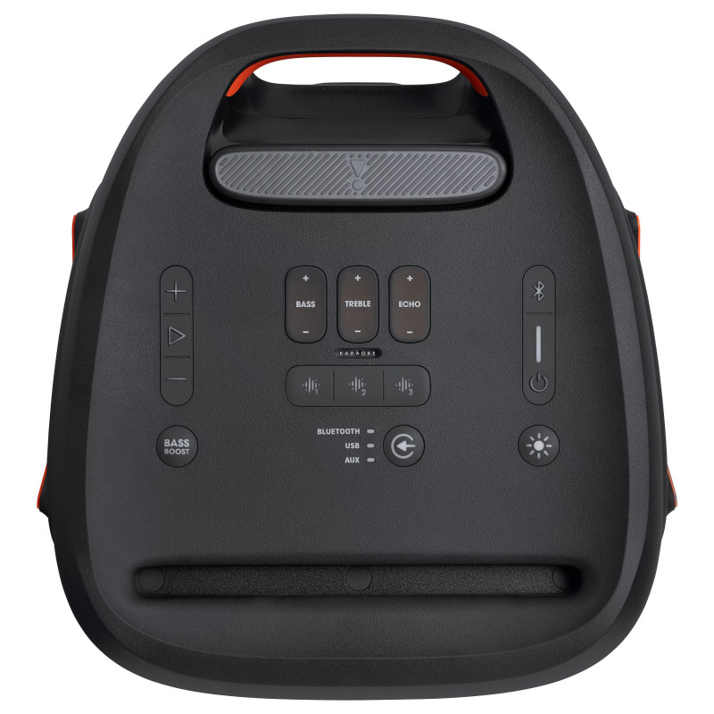 JBL PartyBox 310 JBLPARTYBOX310EU nešiojama vakarėlių garso sistema, belaidė, Bluetooth, valdoma programėle, 240 W, dviejų juostų, juoda
