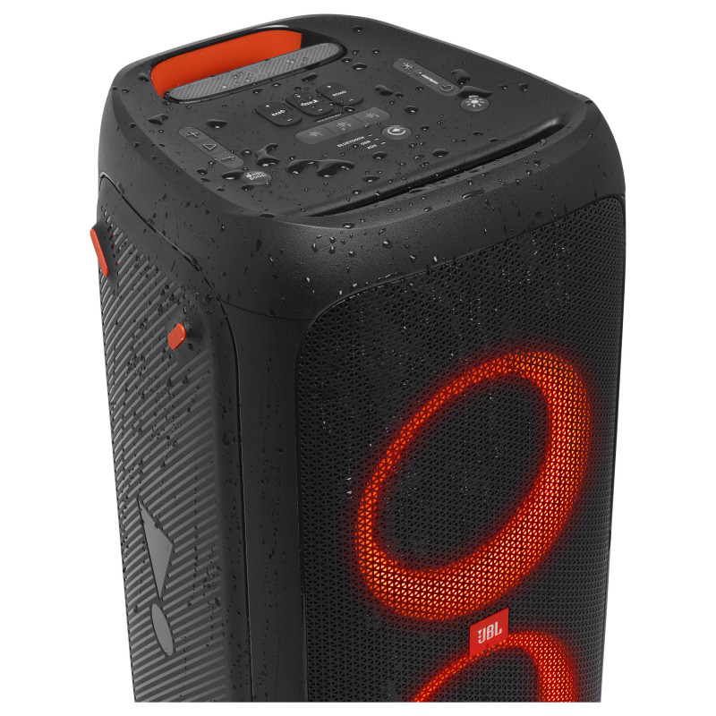 JBL PartyBox 310 JBLPARTYBOX310EU nešiojama vakarėlių garso sistema, belaidė, Bluetooth, valdoma programėle, 240 W, dviejų juostų, juoda