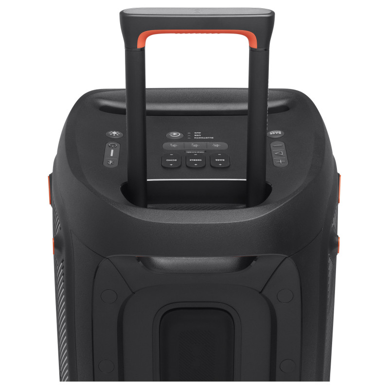 JBL PartyBox 310 JBLPARTYBOX310EU nešiojama vakarėlių garso sistema, belaidė, Bluetooth, valdoma programėle, 240 W, dviejų juostų, juoda