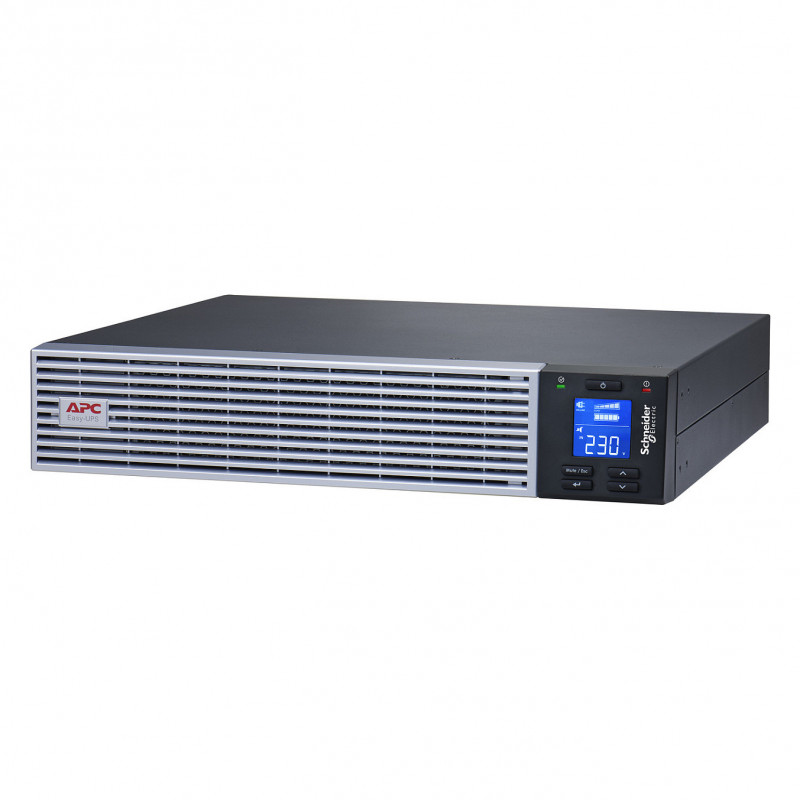 APC Easy UPS On-Line SRVL1KRIRK nepertraukiamo maitinimo šaltinis, 1000 VA / 900 W, Li-Ion, 2U spintai, su montavimo bėgeliais