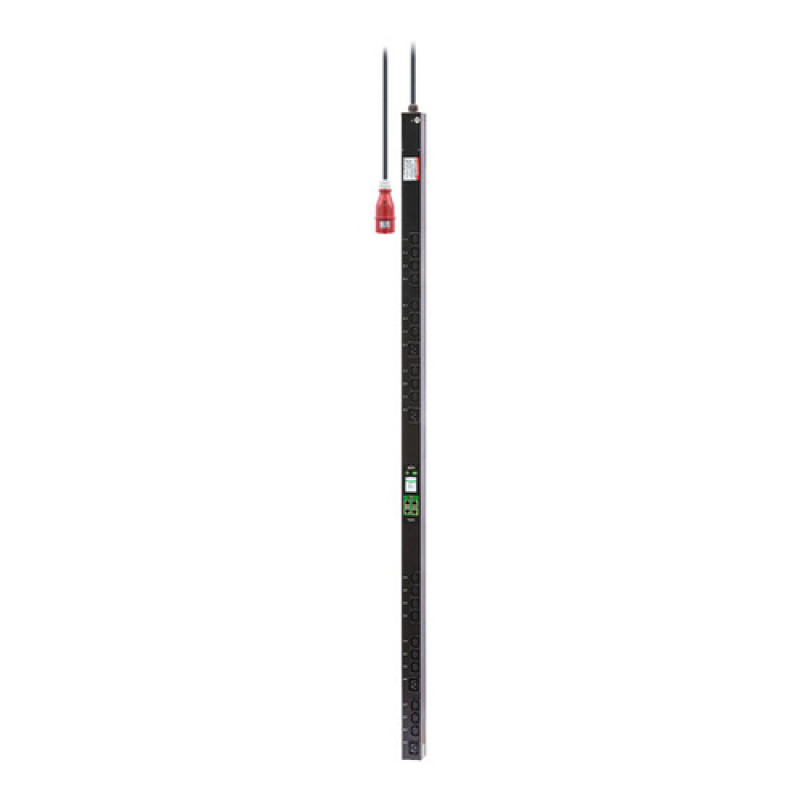 APC Easy PDU EPDU2116SMBO spintos maitinimo skirstytuvas su išvesčių matavimu ir jungimu, ZeroU, 16 A, 230 V, 20 x C13 ir 4 x C19, 3 m laidas