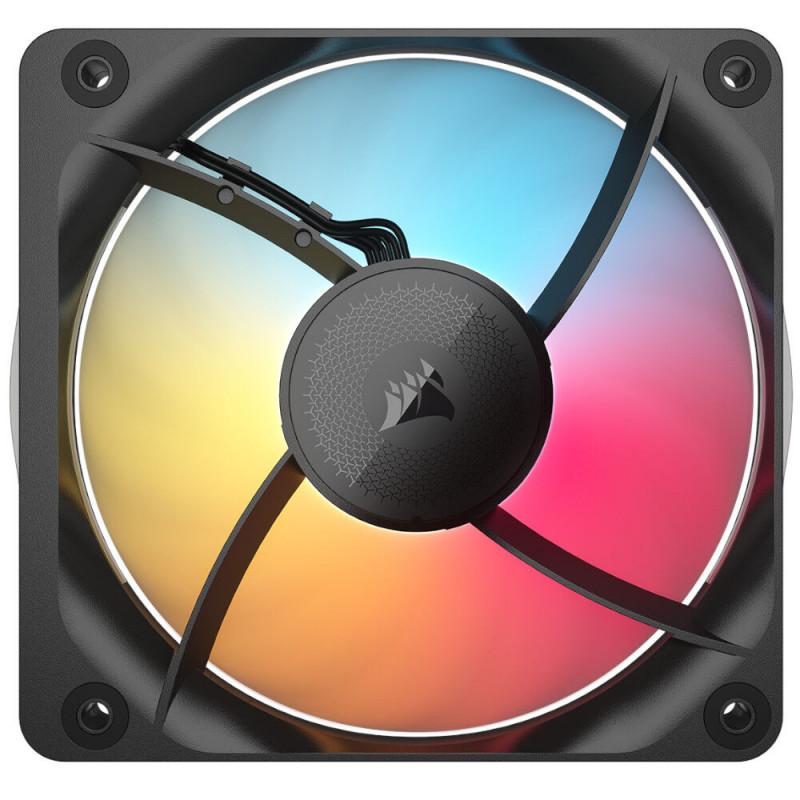 Corsair iCUE LINK RX120 II RGB PWM korpuso ventiliatorius CO-9051057-WW, 120 mm, 1 vnt., juodos spalvos