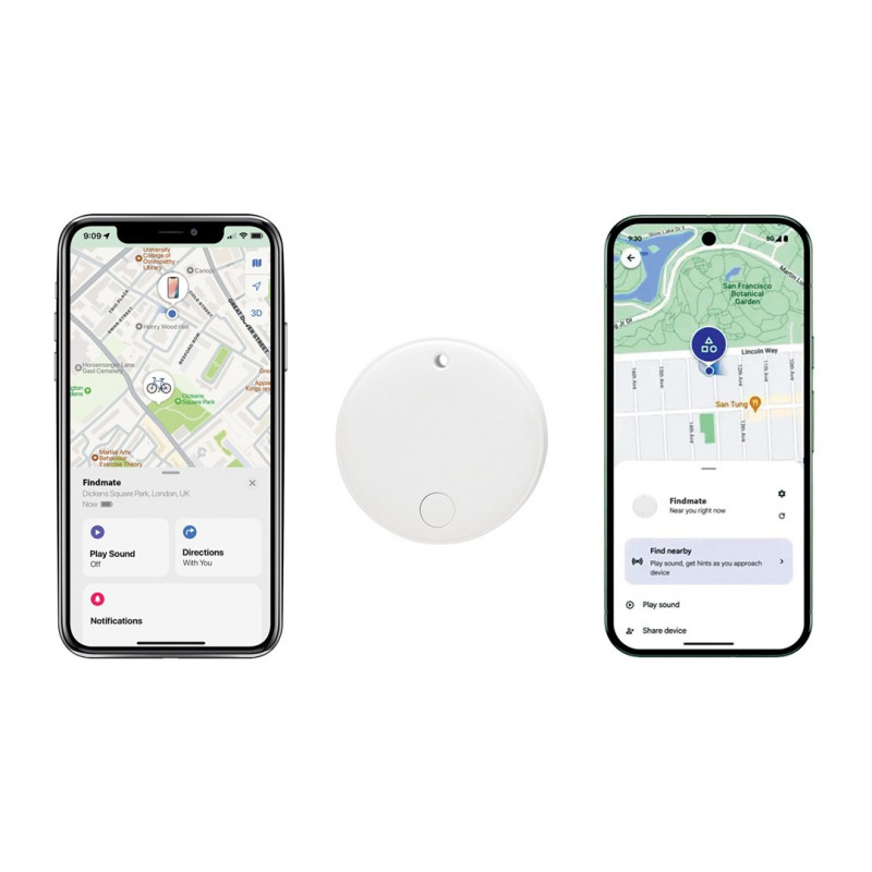 XD Design FindMate Dual RCS daiktų ieškiklis P301.6203, Apple Find My ir Android Find Hub, IPX5