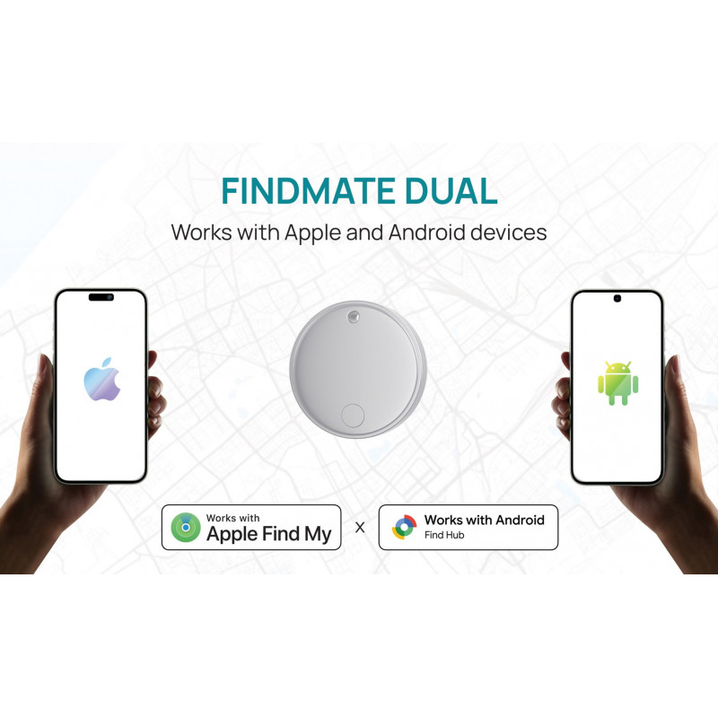 XD Design FindMate Dual RCS daiktų ieškiklis P301.6203, Apple Find My ir Android Find Hub, IPX5