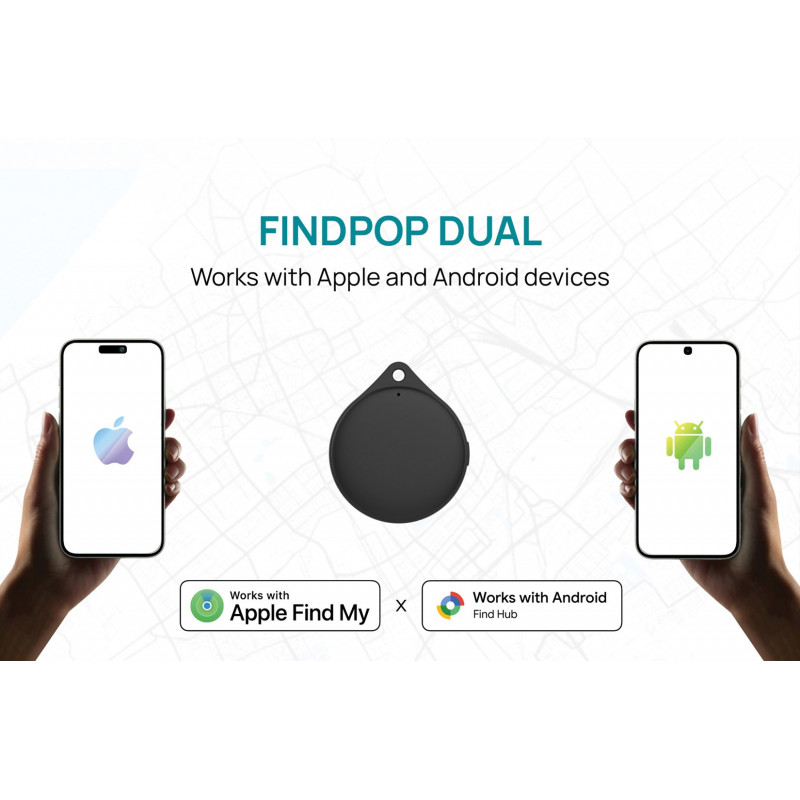XD Design Connects Findpop Dual ieškiklis, Apple ir Android Find, IPX5, P301.1701