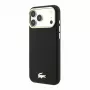 Lacoste Champs Elysees PU odos dėklas su MagSafe telefonui iPhone 18 Pro Max / 17 Pro Max, auksiniu logotipu, juodas su auksu